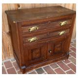 Washstand, 28.75 H x 29.75 W x 16 D inches.