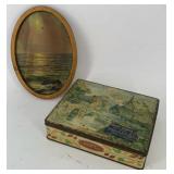 Vintage English Edward Sharp & Sons candy tin feat