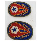 WW II U.S. Army patches (2), European Theater of O