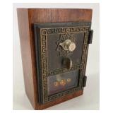 Vintage post office box door bank.  6.5 H x 4 W x