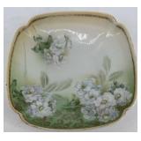 R.S. Prussia floral square bowl, early 20th Centur