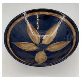 Gods Earth pottery bowl, 2004, blue with brown
