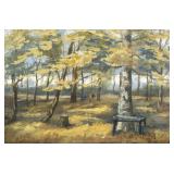 J.L. Smith (Untitled, Fall Landscape), watercolor,
