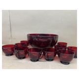 Royal Ruby, Punchbowl set