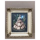 Victorian girl framed print