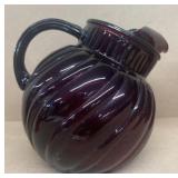 Royal, Ruby, water pitcher