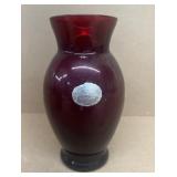 Royal ruby vase