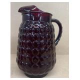 Ruby Red Ice-Lip pitcher