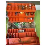 Fishing tacklebox with content