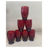 Royal ruby glasses