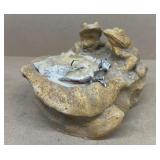Pottery, frog candle hold