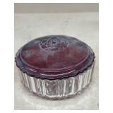 Glass jewelry dish