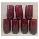 Ruby red glasses