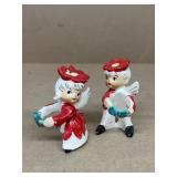 Christmas candle holder figures