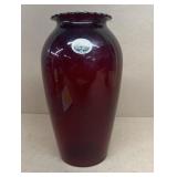 Royal Ruby Anchor-Hocking glass vase