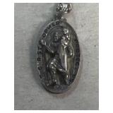 Sterling silver Madonna pendant
