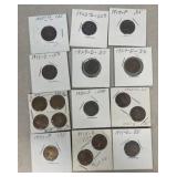 Wheat pennies 1915D,1923S,1929D,1935D1940