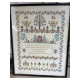 Crosstitch wall hanging