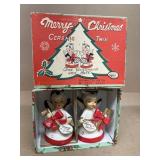Merry Christmas, ceramic twins with original box