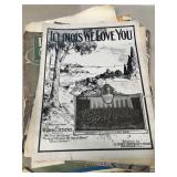 Sheet music vintage