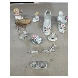 Porcelain shoes and figurines