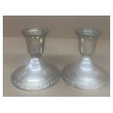 Sterling silver candle stick holders