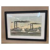 Robert Lee, steamboat framed print