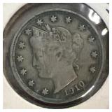 1910 V nickel