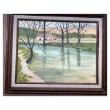 Roberta Pittman Painting on canvas of house