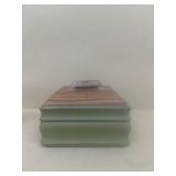Wooden lidded box