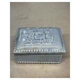 Porcelain pirate ship trinket box