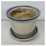Miniature, blue, banded planter
