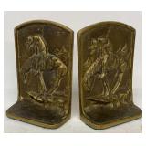 Brass Native American Bookends