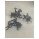 Diecast  horses and riders