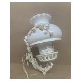 Wall mount hand painted shade light