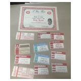 Pete Rose certificate first game as player