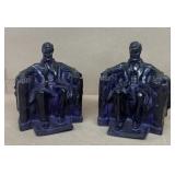 Abraham Lincoln purple bookends