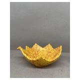Leaf pottery bowl