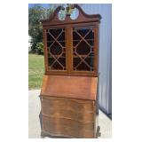 Secretary, glass door cabinet
