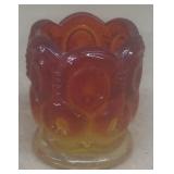 Amberina Toothpick Holder