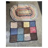 Braided floor rugs
