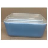 Pyrex refrigerator dish blue
