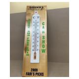 Goodwin car show advertising thermometer