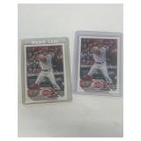 (2) Cincinnati Reds Spencer Steer rookie cards