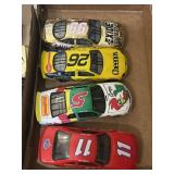 (4) diecast NASCAR 1/64 scale