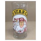 Pete Rose, gold star chili character glass