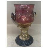 1908 Saint Paul Shriner , Ruby flash goblet glass