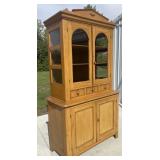 Early Stepback Cupboard, Butternut Wood