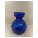 Cobalt blue vase