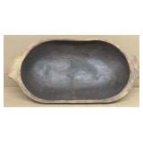Primitive  hand carved wooden bowl